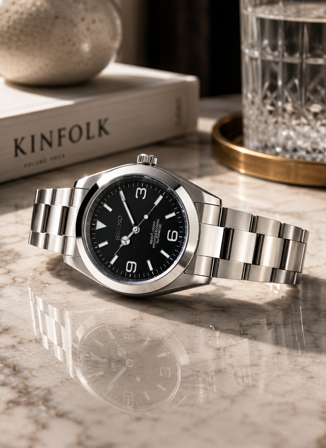 Seiko Explorer I Gris & Noir