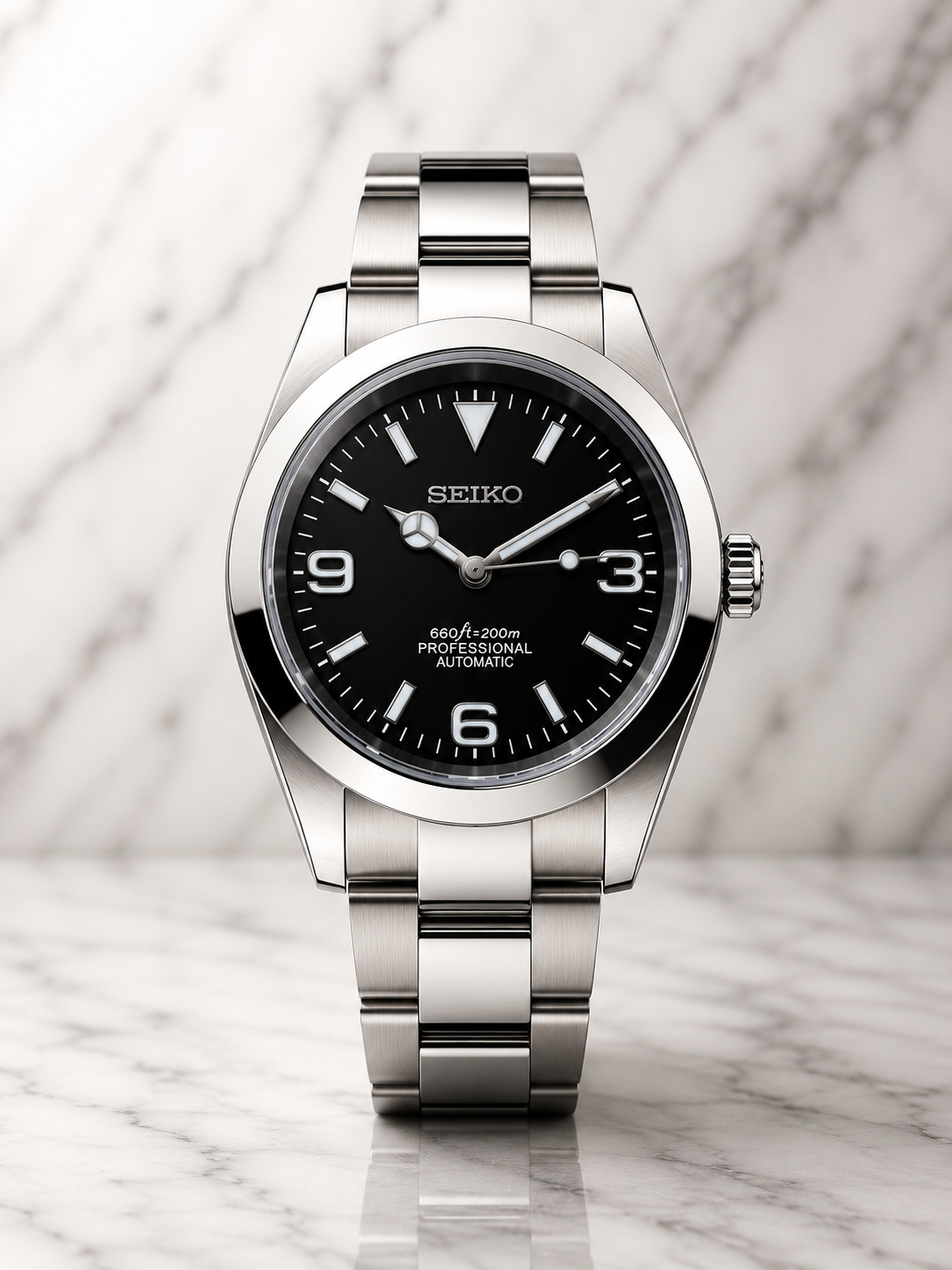 Seiko Explorer I Gris & Noir