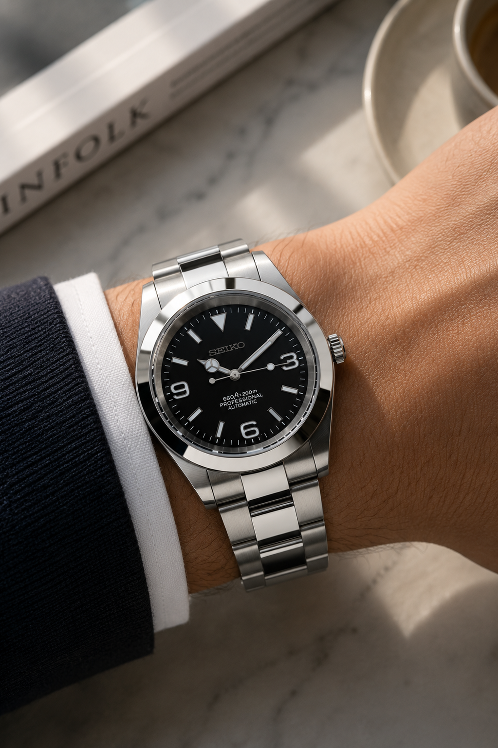 Seiko Explorer I Gris & Noir