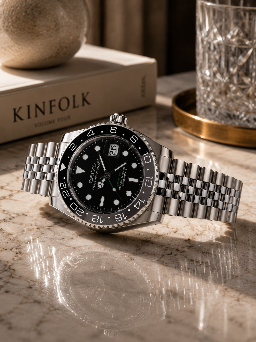 Seiko GMT Master II I Bruce Wayne