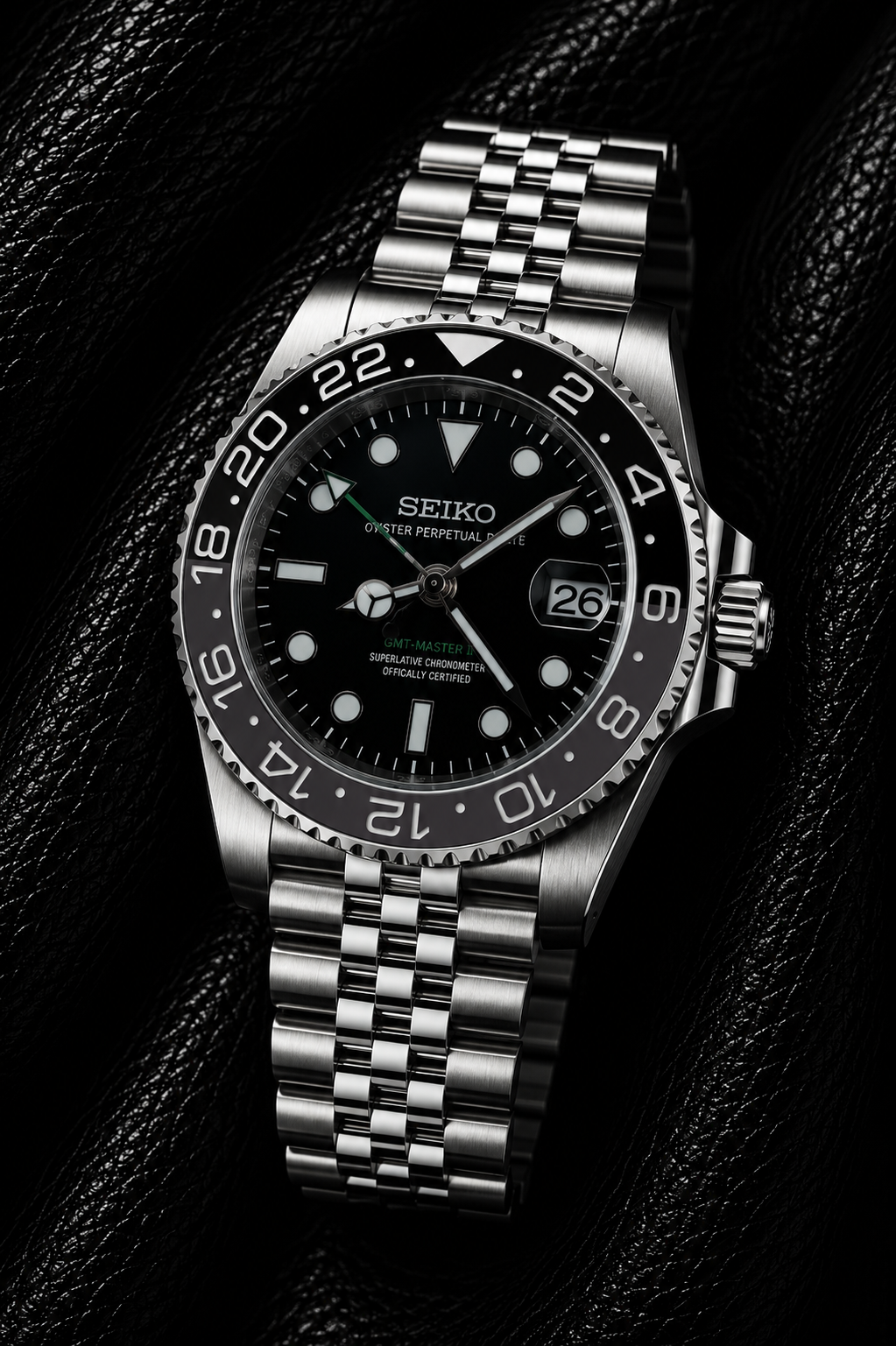 Seiko GMT Master II I Bruce Wayne