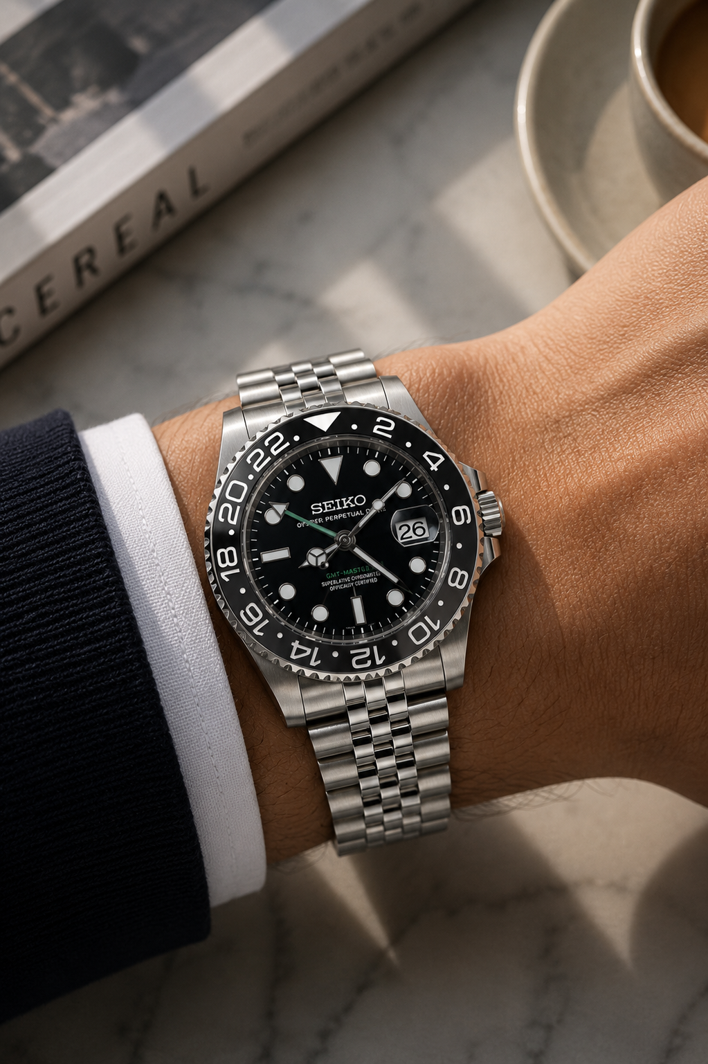 Seiko GMT Master II I Bruce Wayne