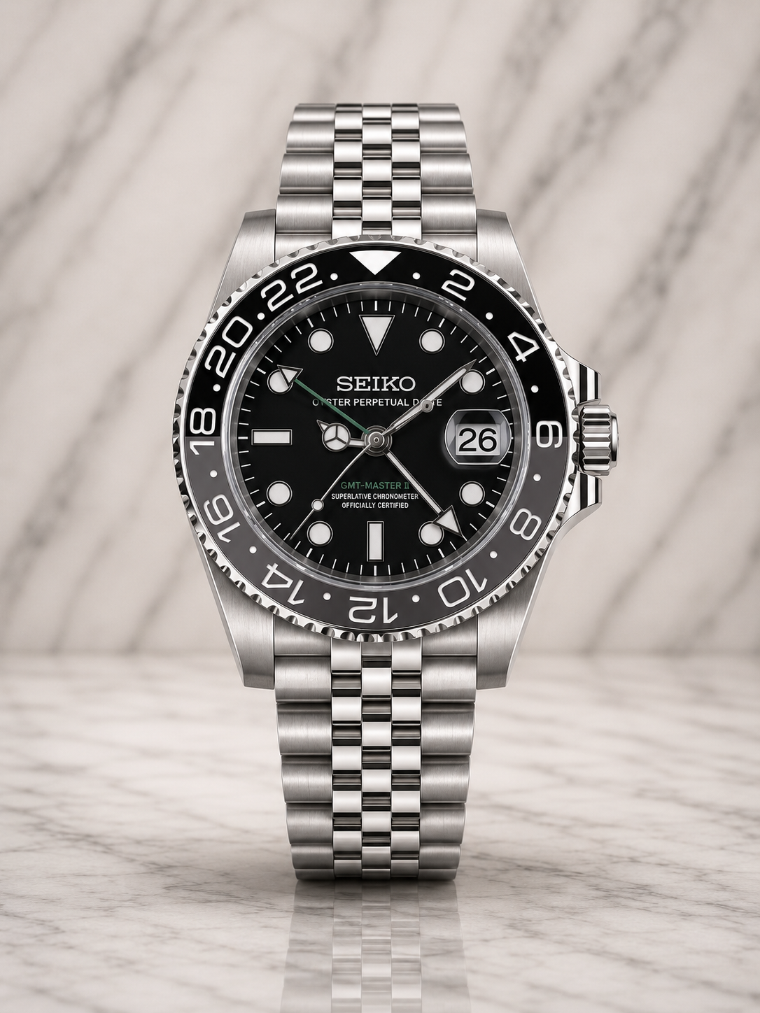 Seiko GMT Master II I Bruce Wayne