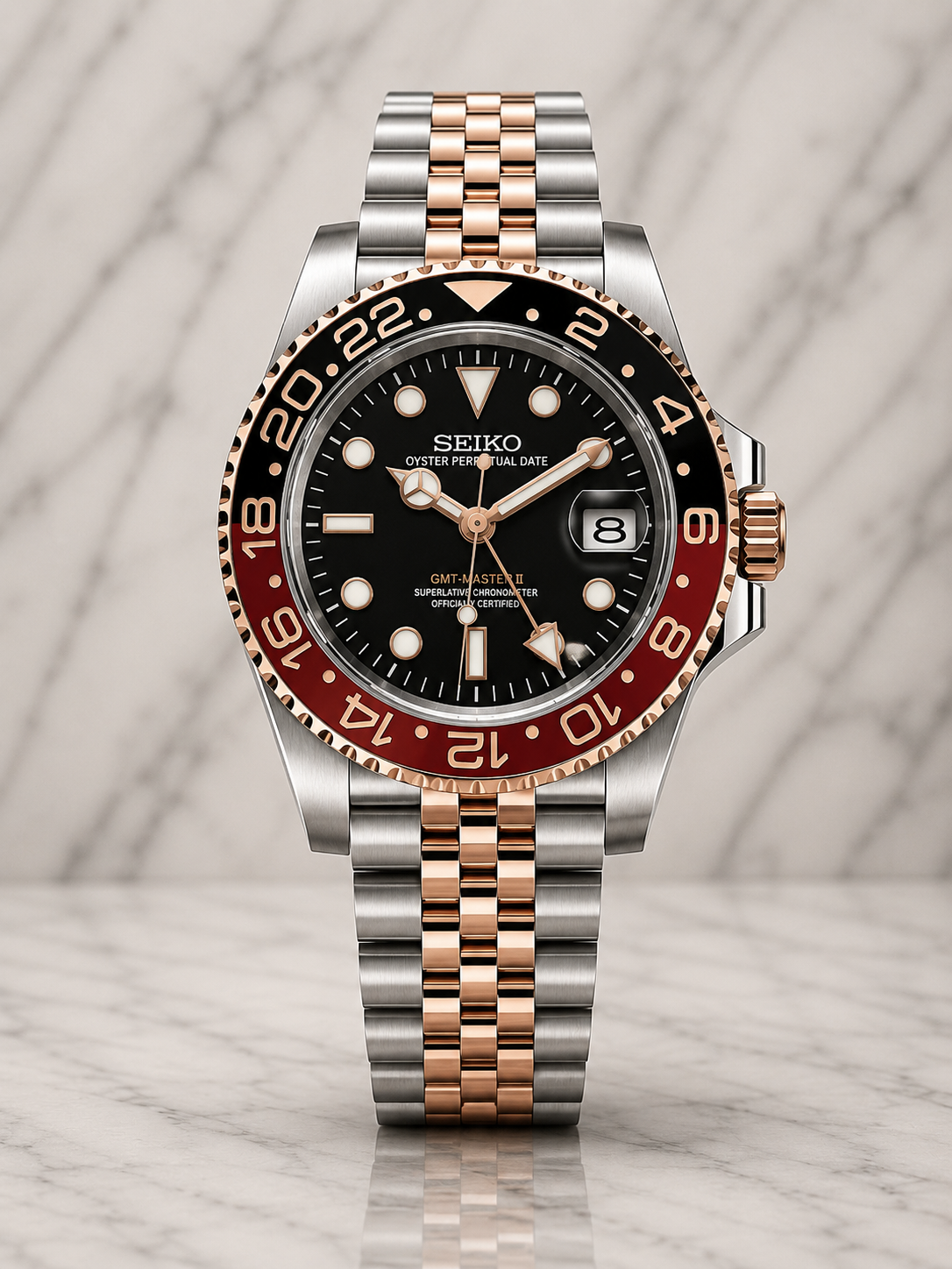Seiko GMT Master II I TwoTone Coke