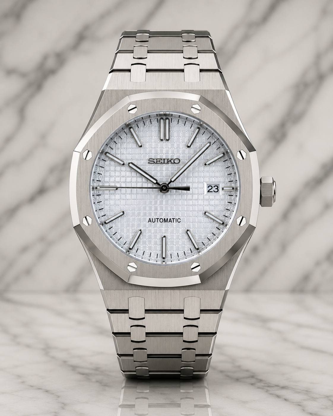 Seiko Royal Oak I Gris & Blanc