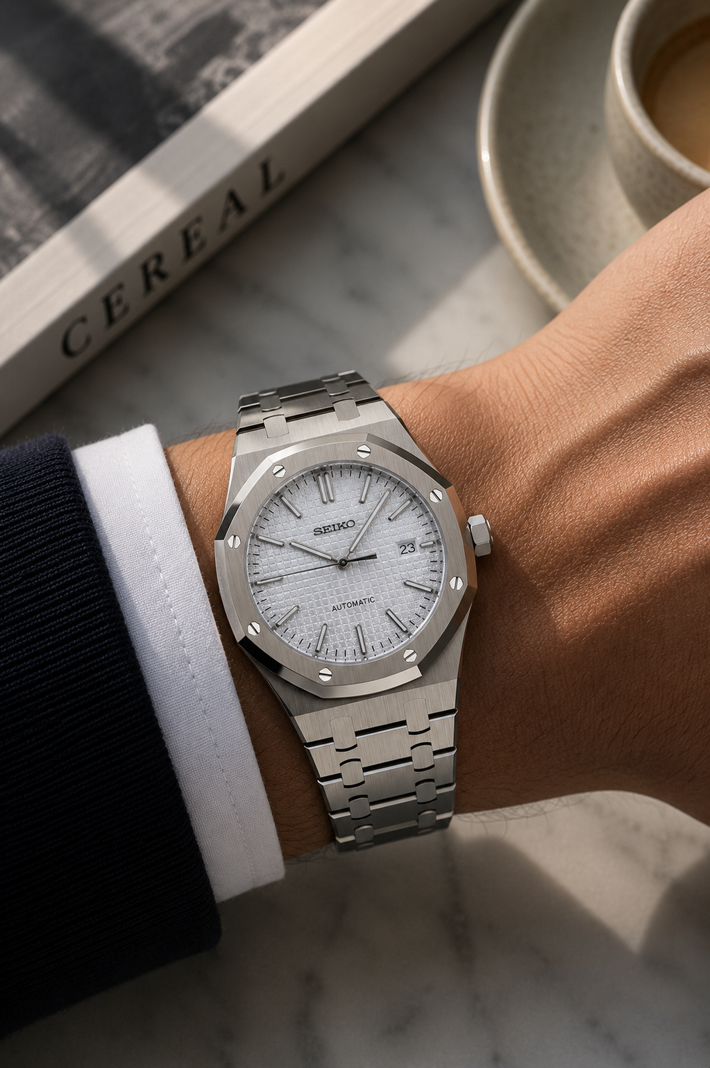 Seiko Royal Oak I Gris & Blanc