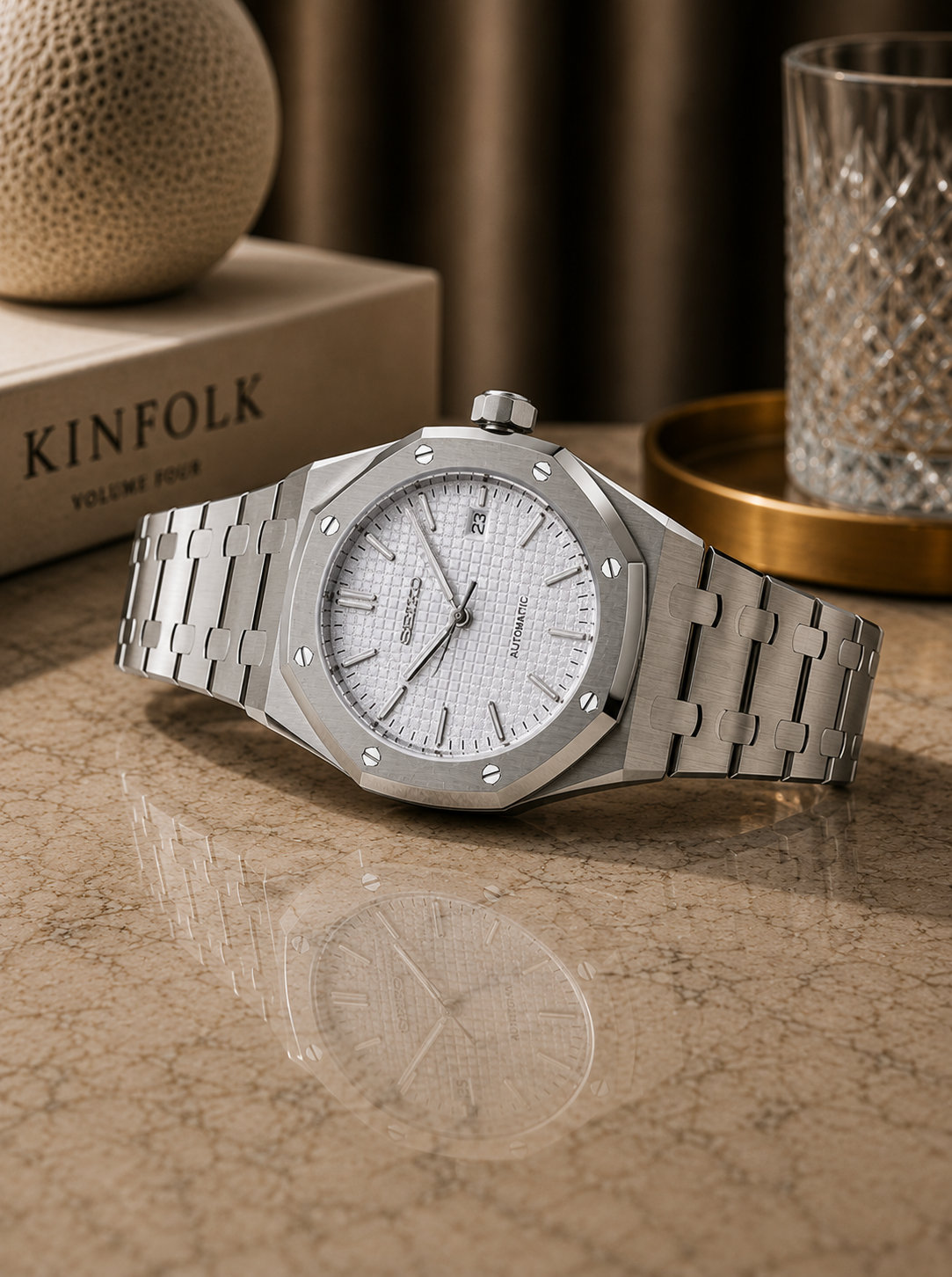 Seiko Royal Oak I Gris & Blanc