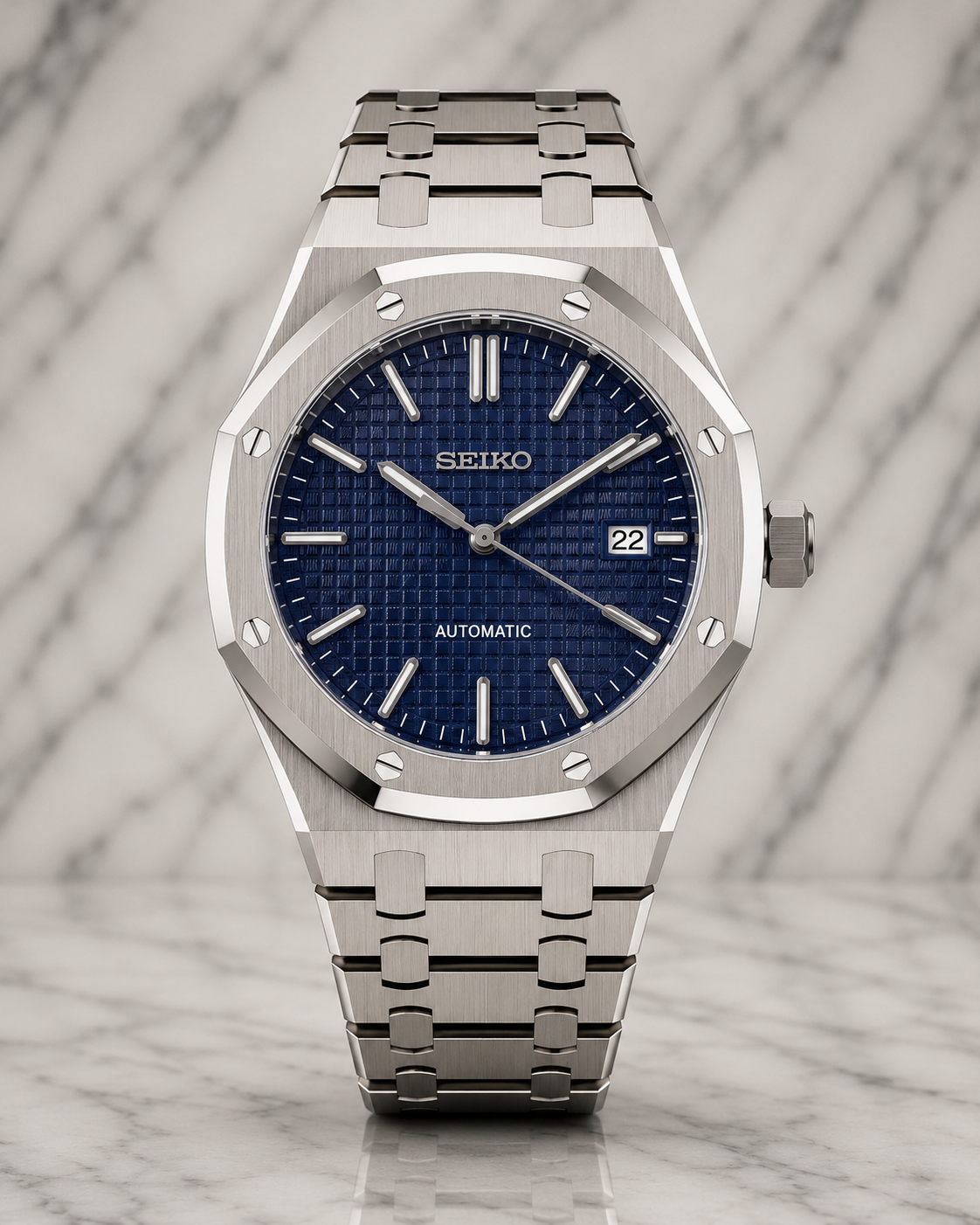 Seiko Royal Oak I Gris & Bleu