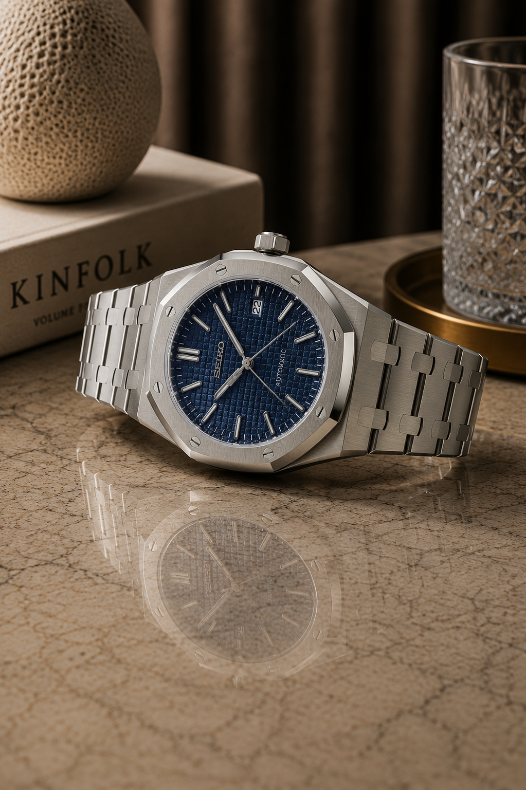 Seiko Royal Oak I Gris & Bleu