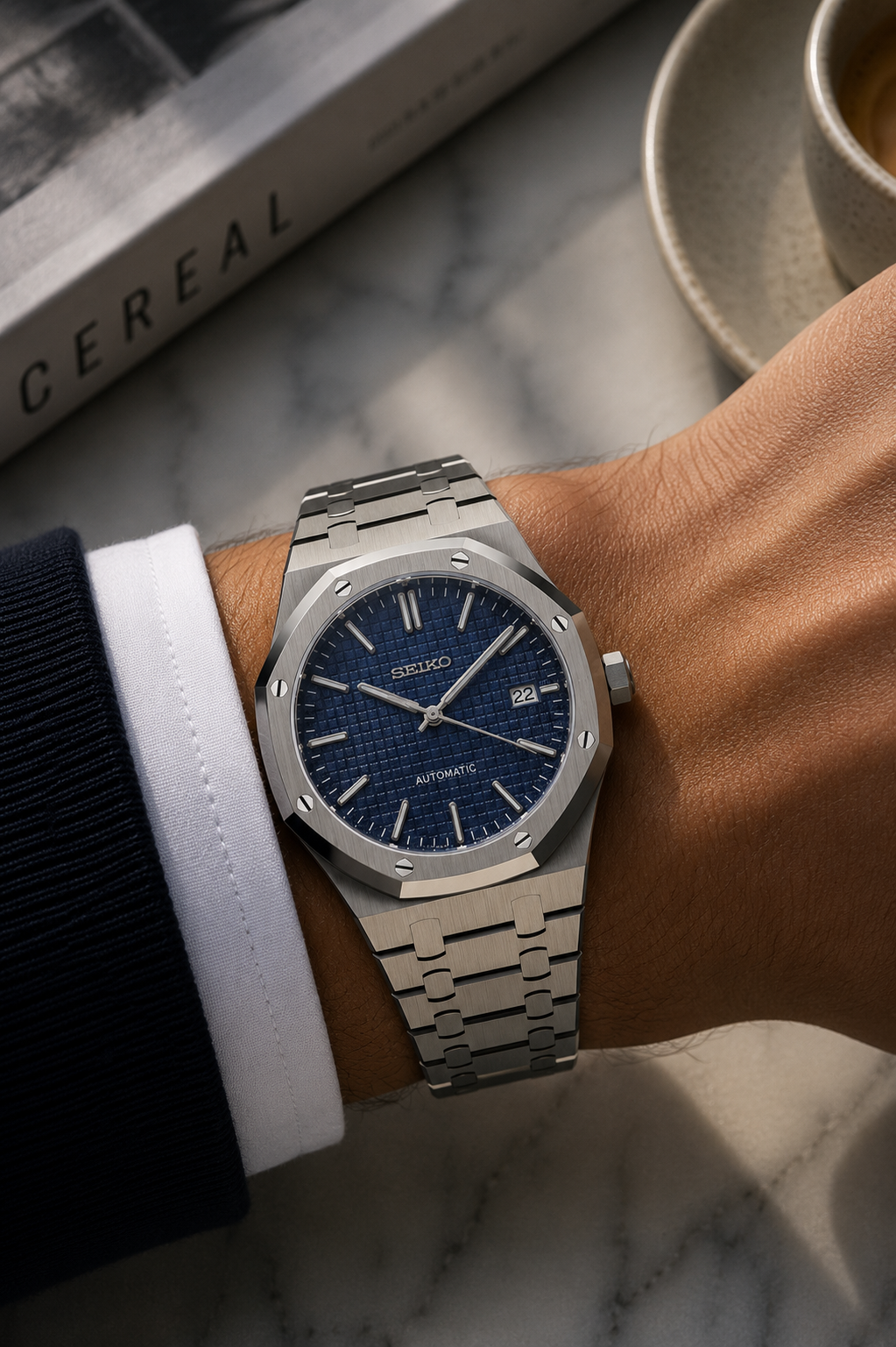 Seiko Royal Oak I Gris & Bleu