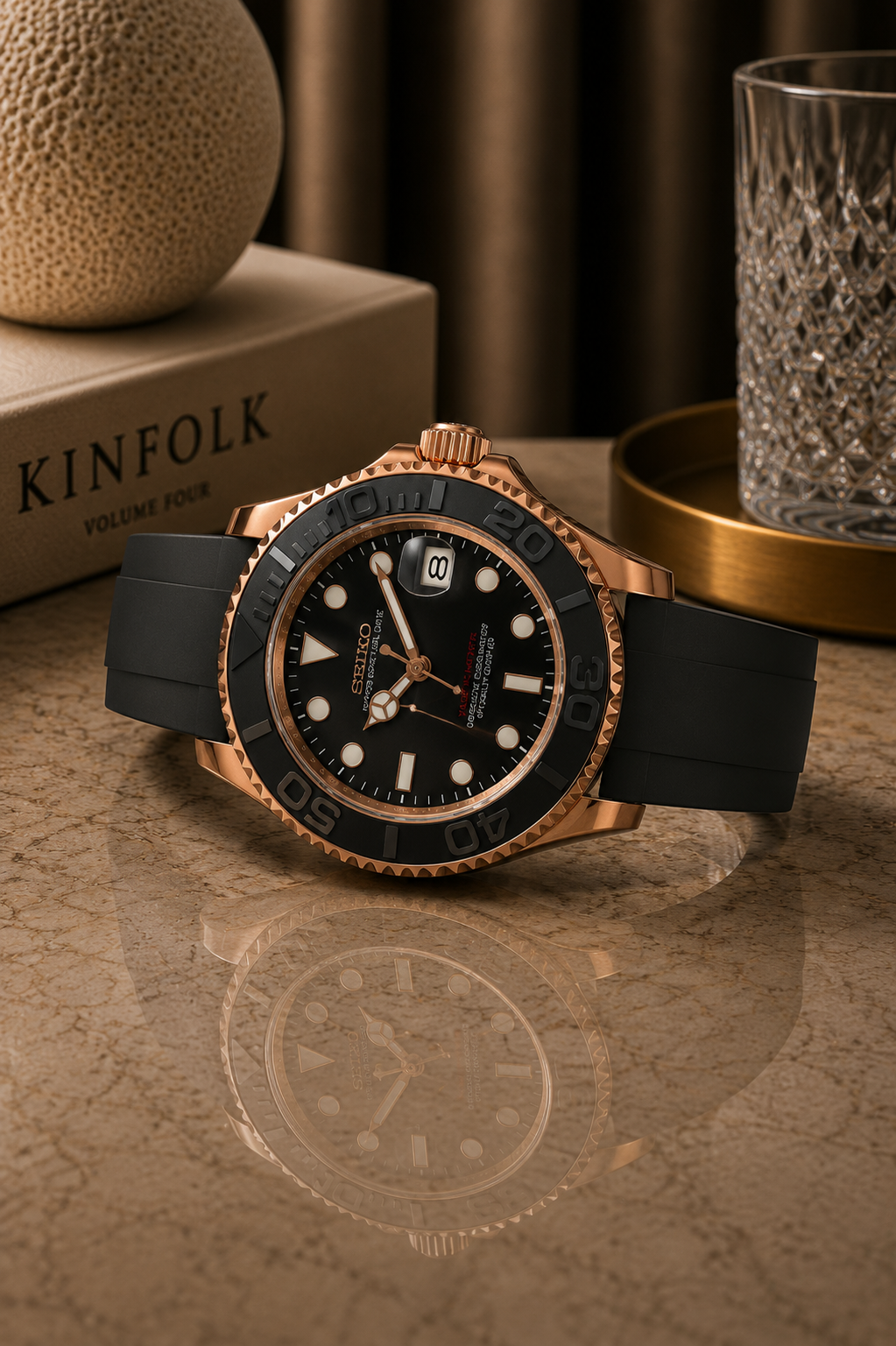 Seiko Yacht Master I Rose et Noir
