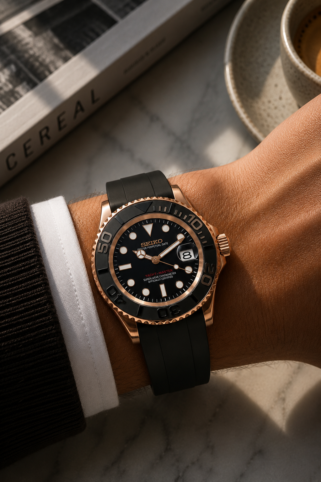 Seiko Yacht Master I Rose et Noir