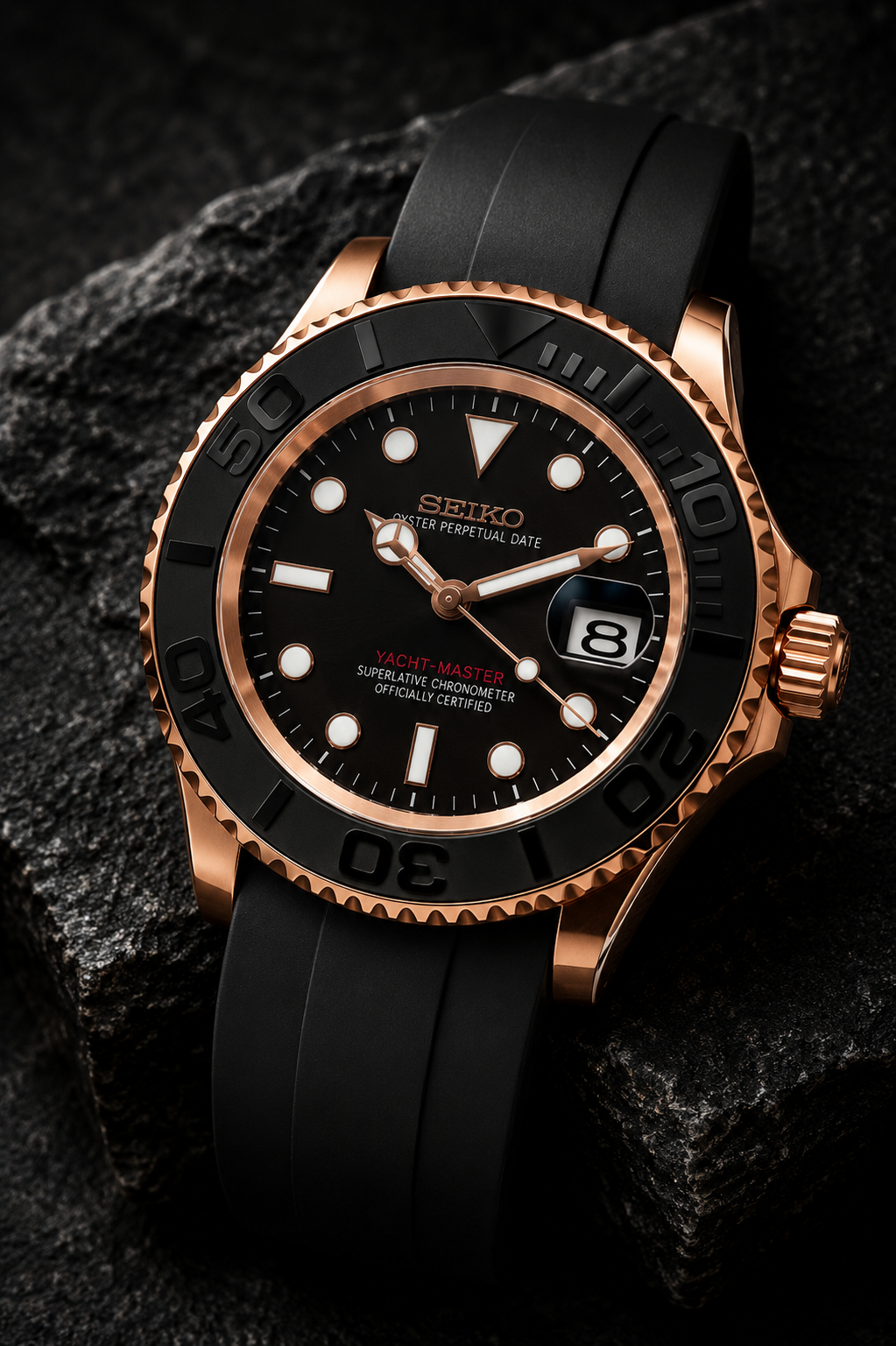 Seiko Yacht Master I Rose et Noir