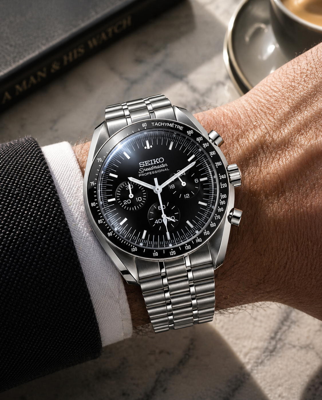 Seiko SpeedMaster I Gris & Noir