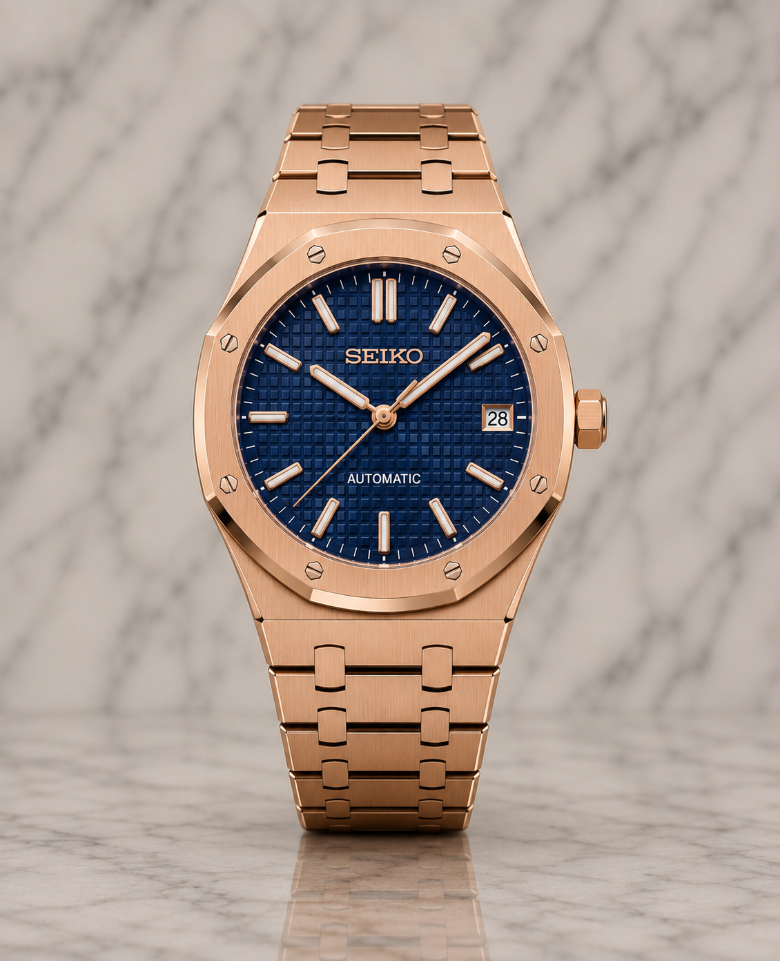 Seiko Royal Oak I Rose Gold & Bleu