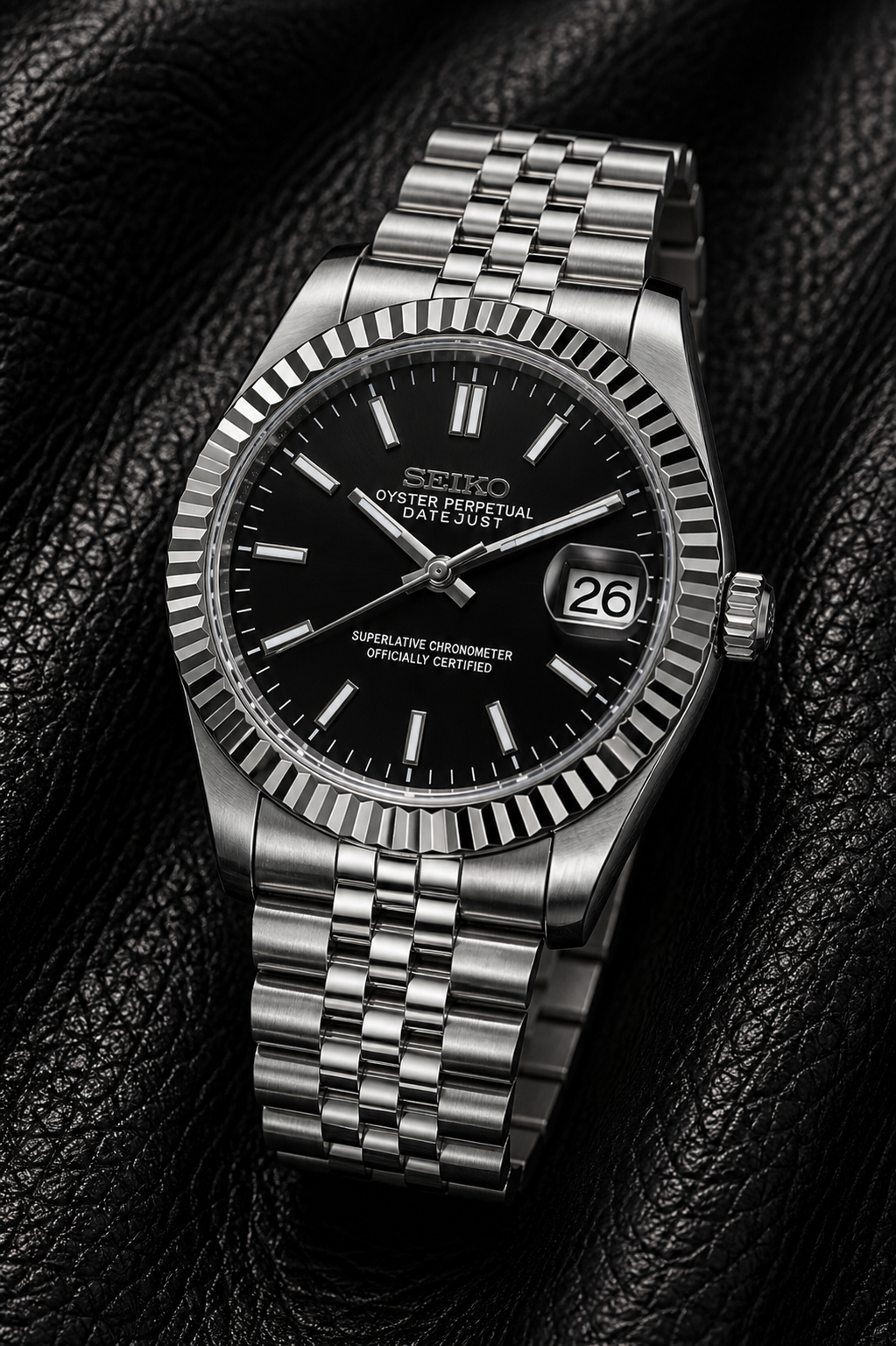 Seiko DateJust I Gris & Noir