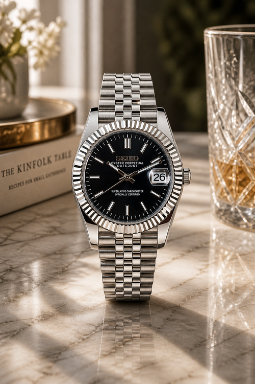 Seiko DateJust I Gris & Noir