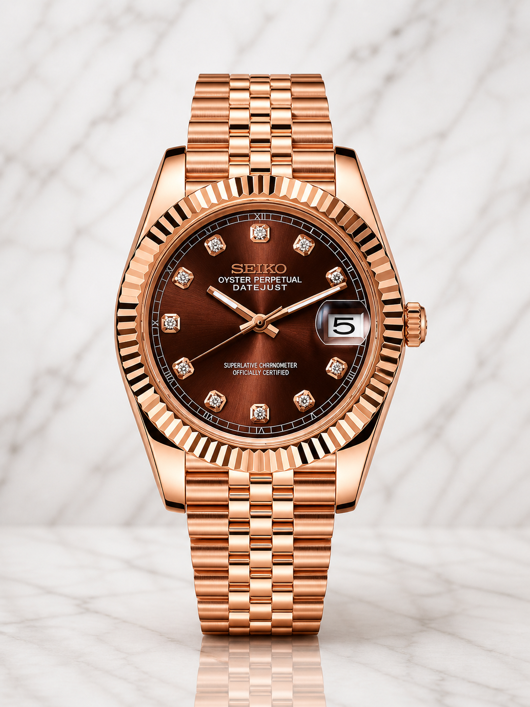 Seiko DateJust I Or Rose & Chocolat
