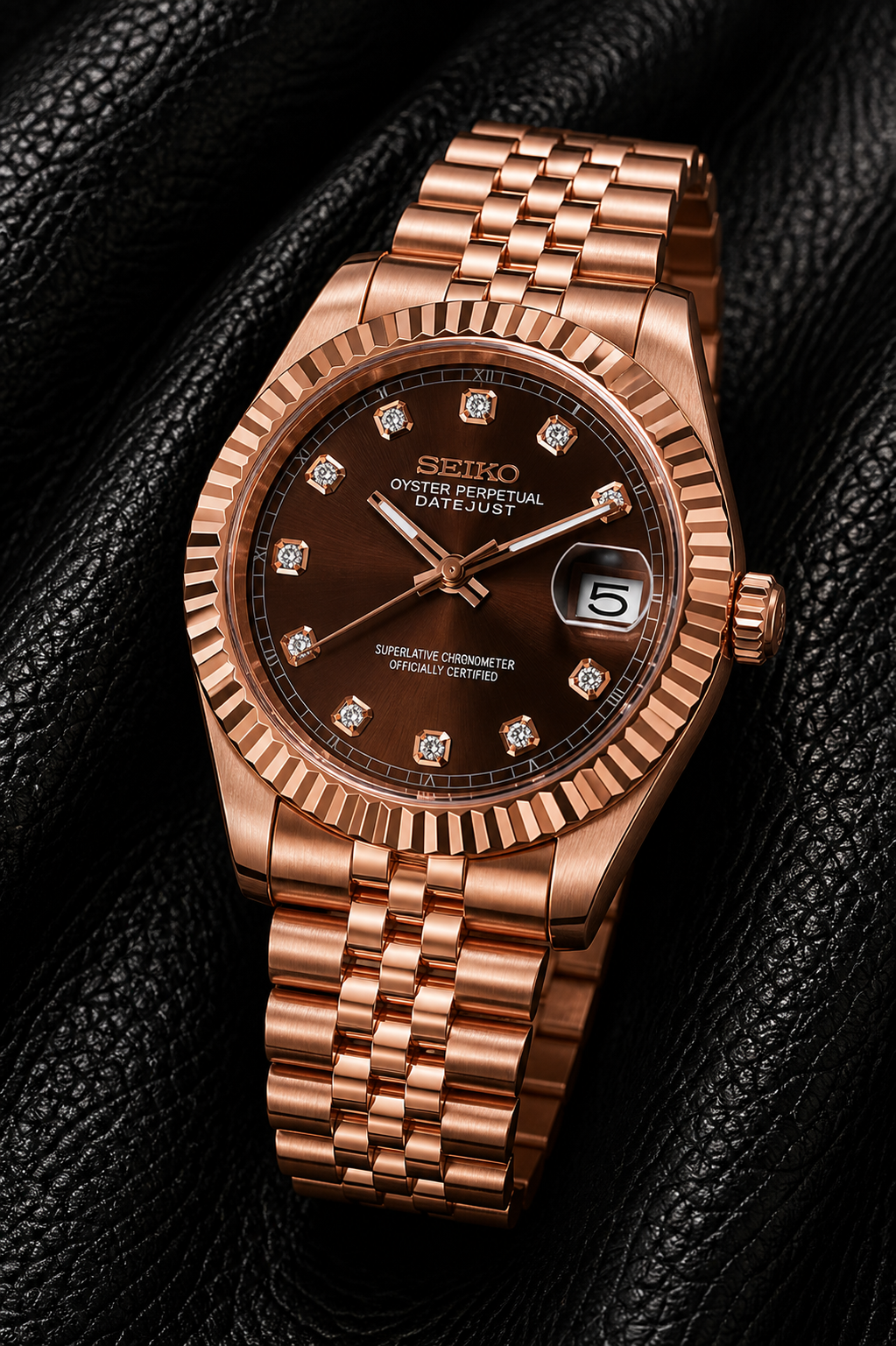 Seiko DateJust I Or Rose & Chocolat