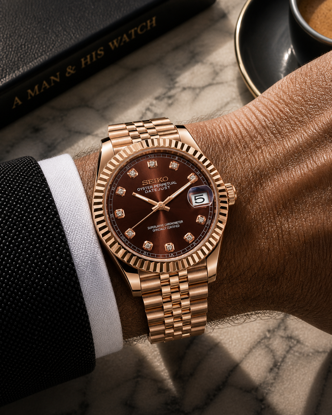 Seiko DateJust I Or Rose & Chocolat