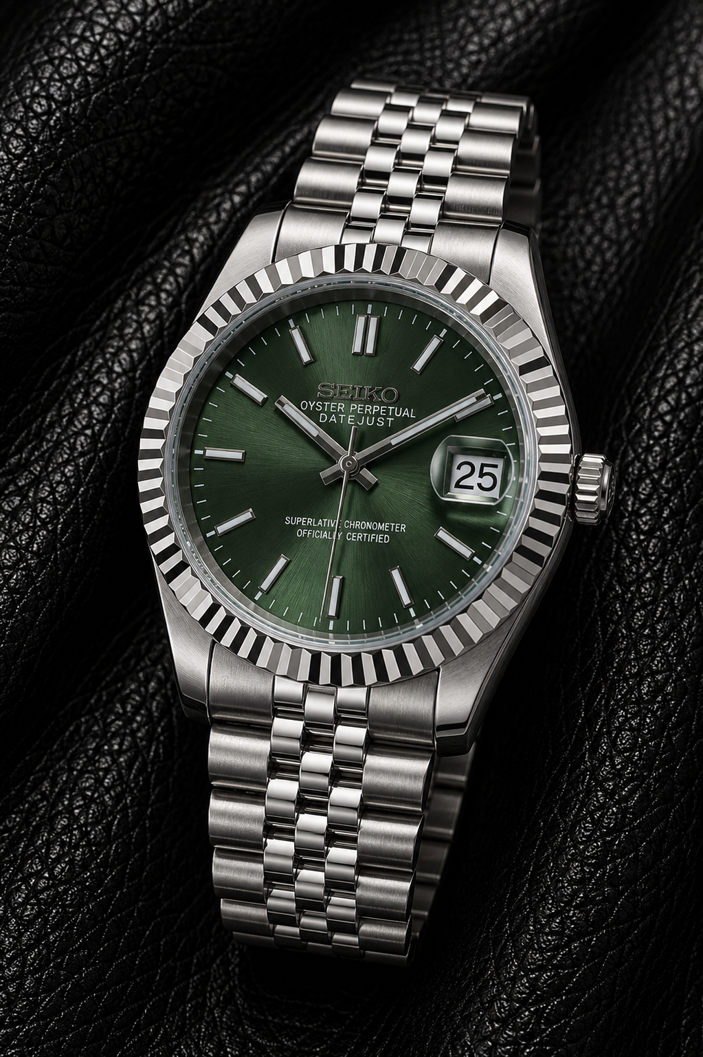 Seiko DateJust I Gris & Menthe