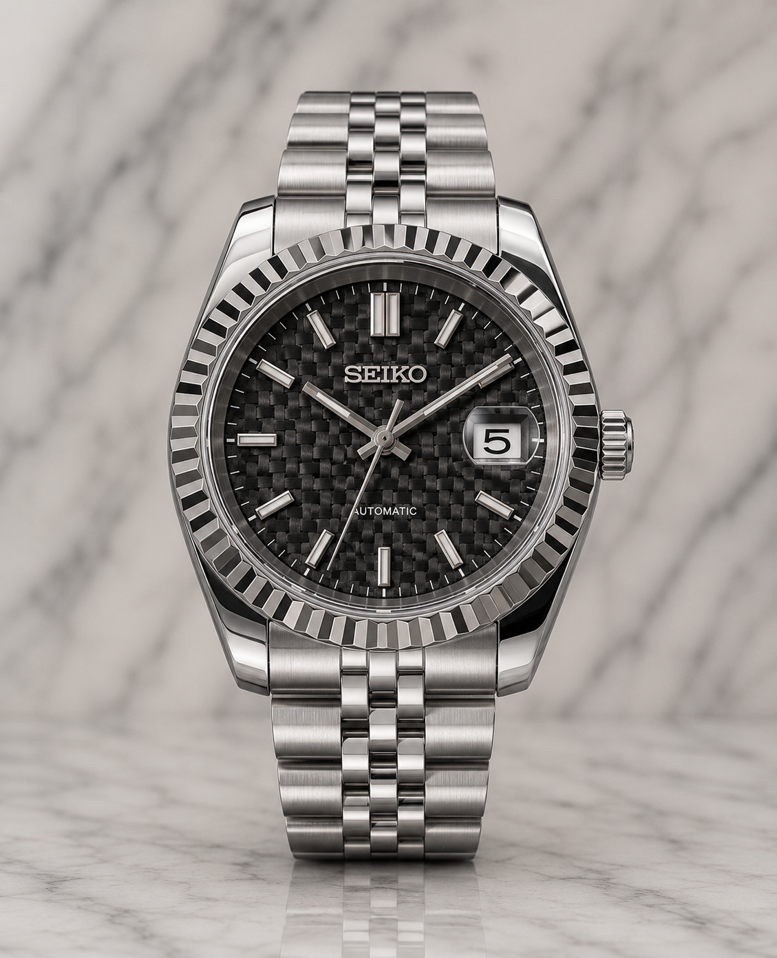Seiko Datejust Mod | Carbon Fiber