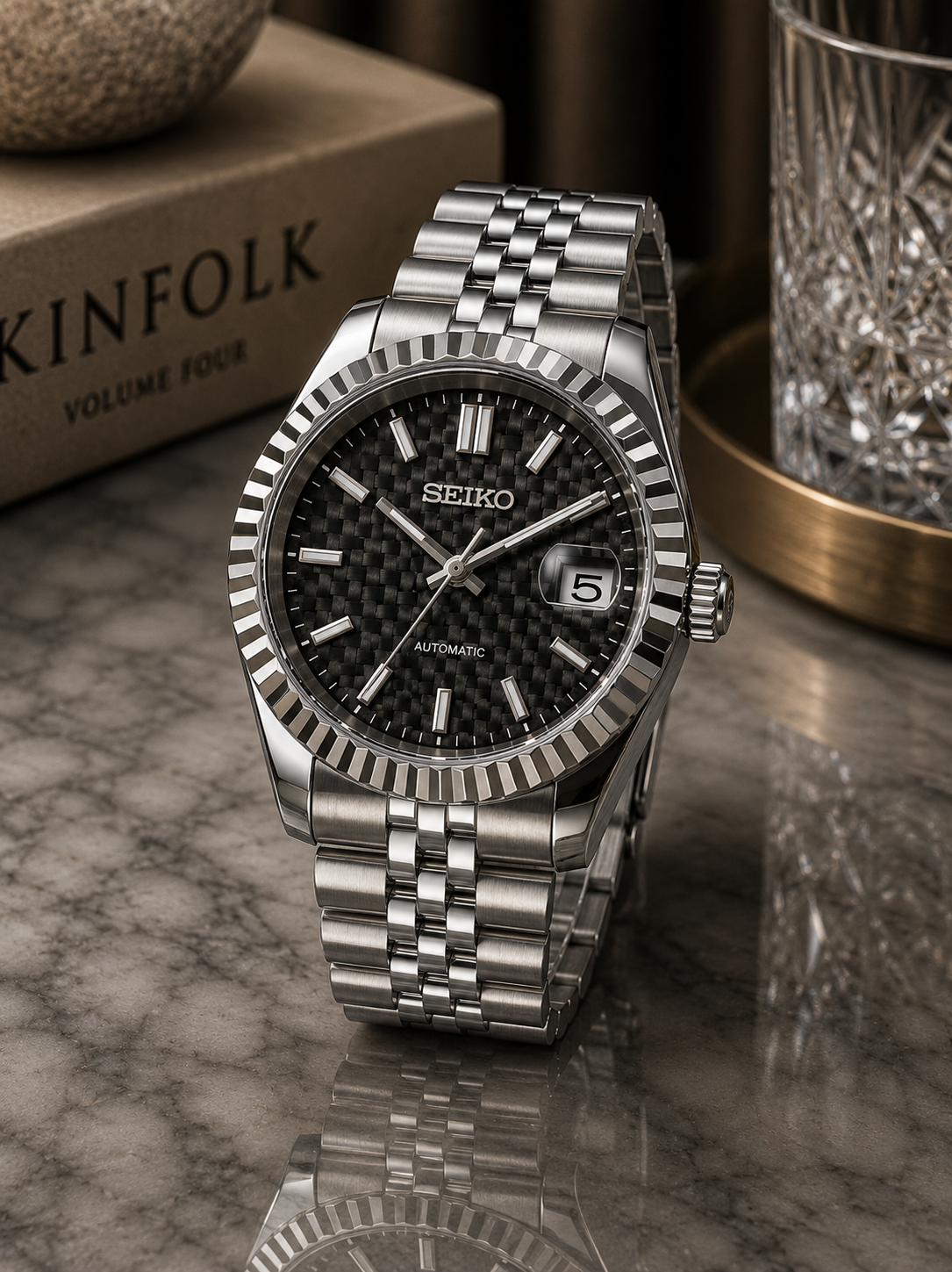 Seiko Datejust Mod | Carbon Fiber