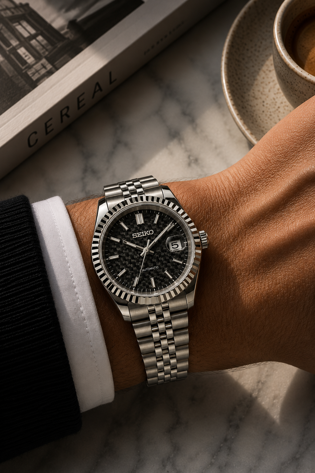 Seiko Datejust Mod | Carbon Fiber