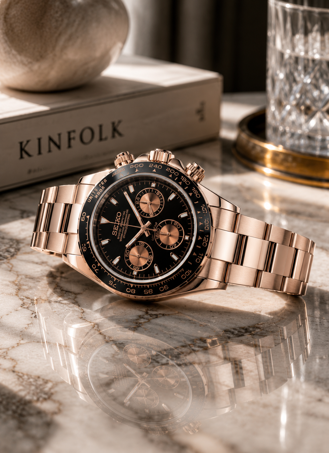 Seiko Daytona I Or Rose & Noir