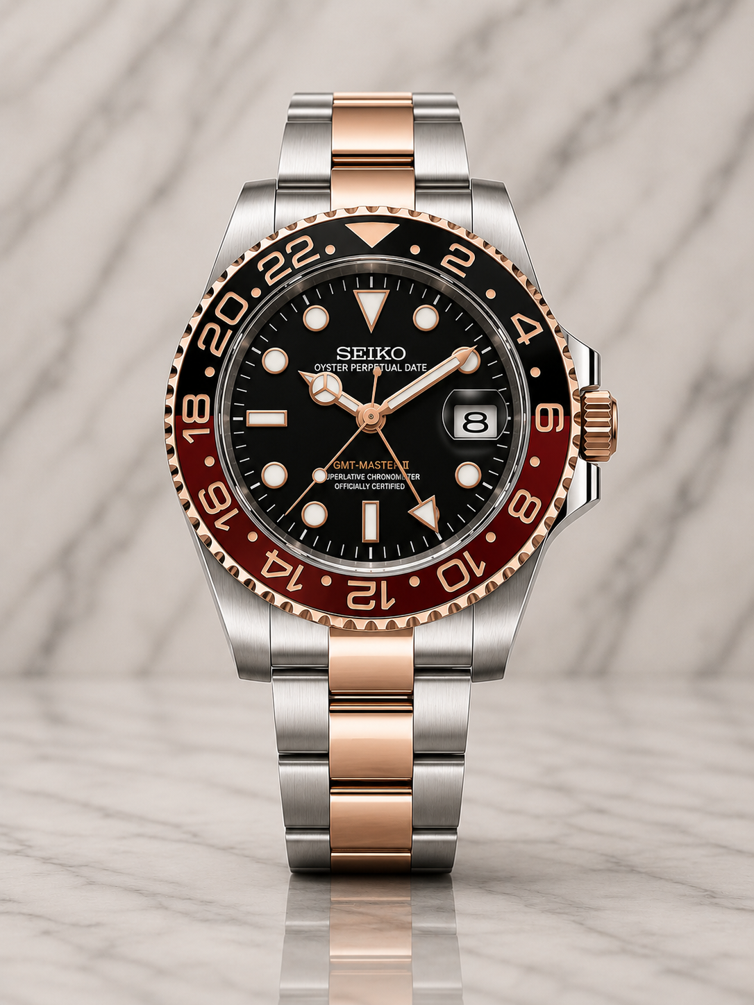 Seiko GMT Master II I TwoTone Coke
