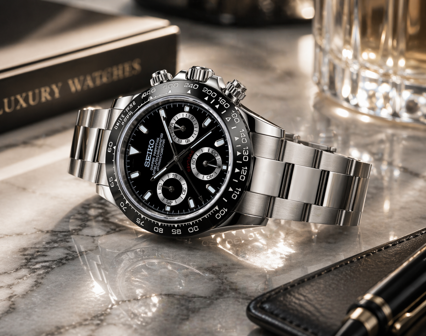 Seiko Daytona I Gris & Noir