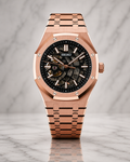 Seiko Royal Oak Skeleton I Or Rose & Noir