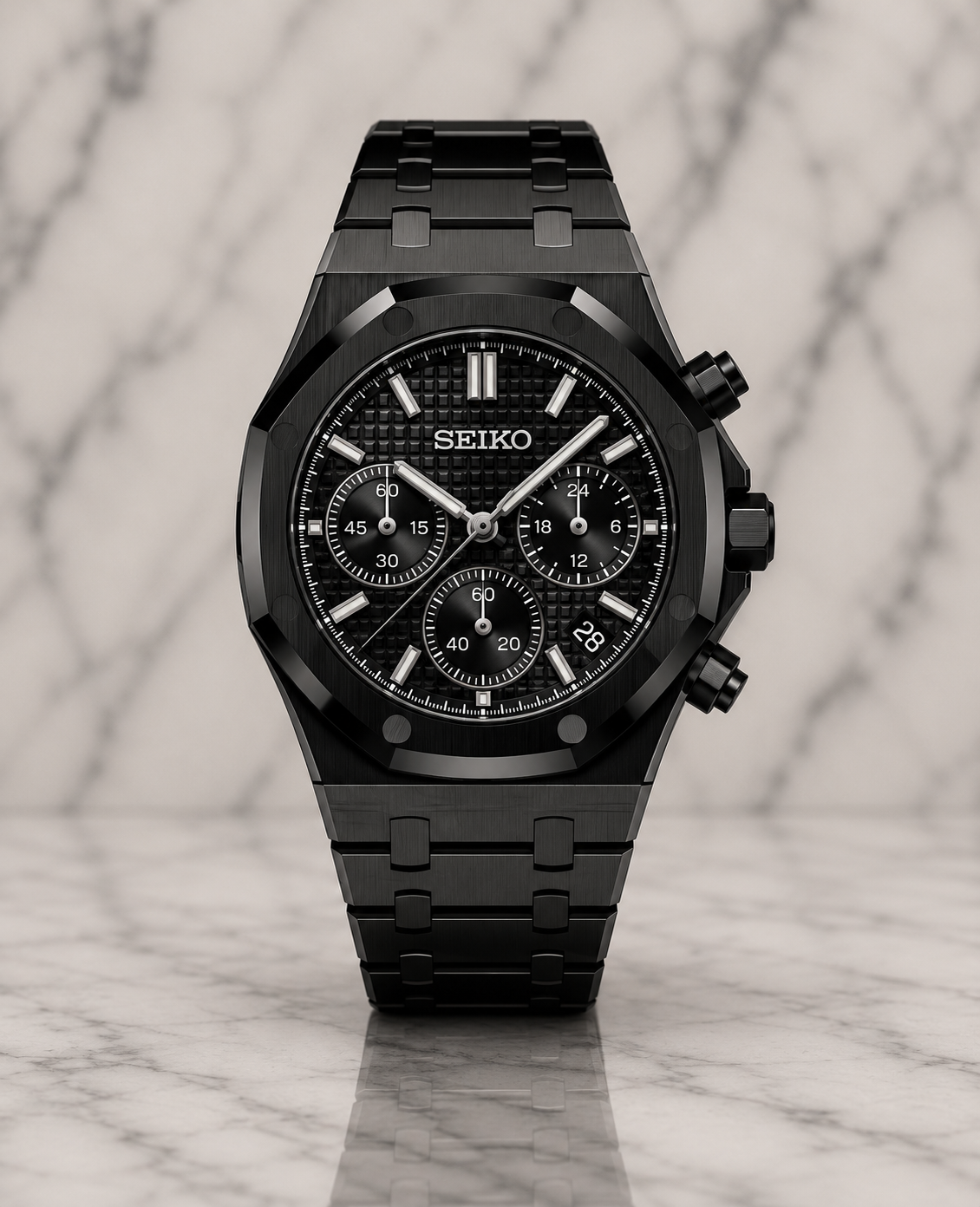 Seiko Royal Oak Chronograph I Triple Black