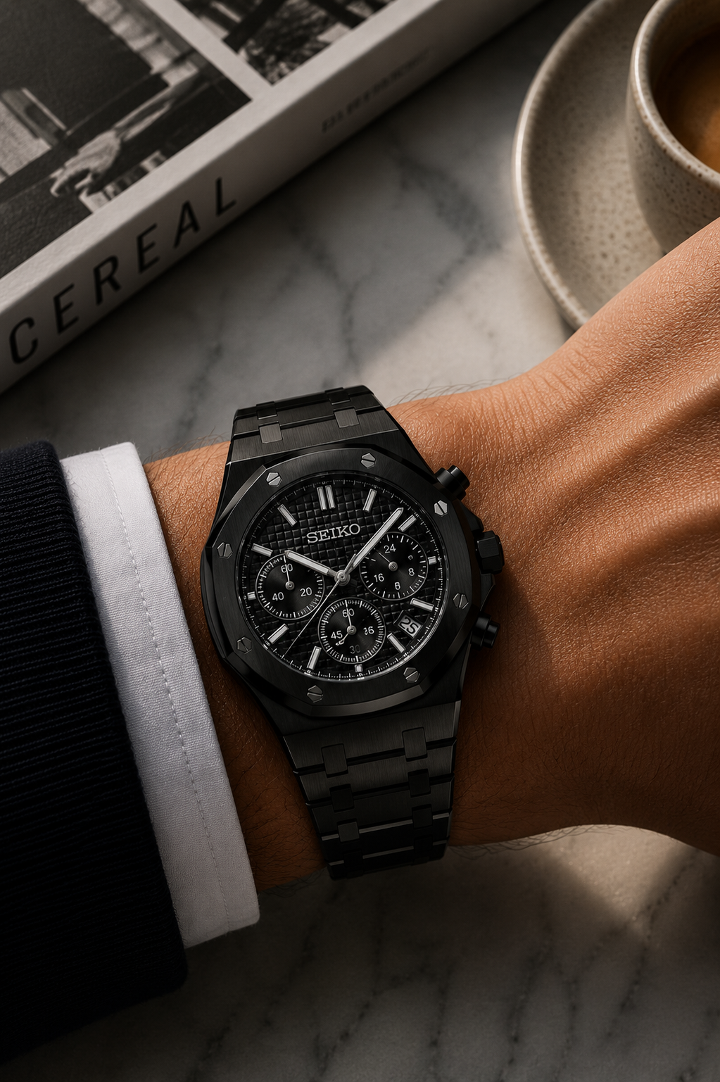 Seiko Royal Oak Chronograph I Triple Black