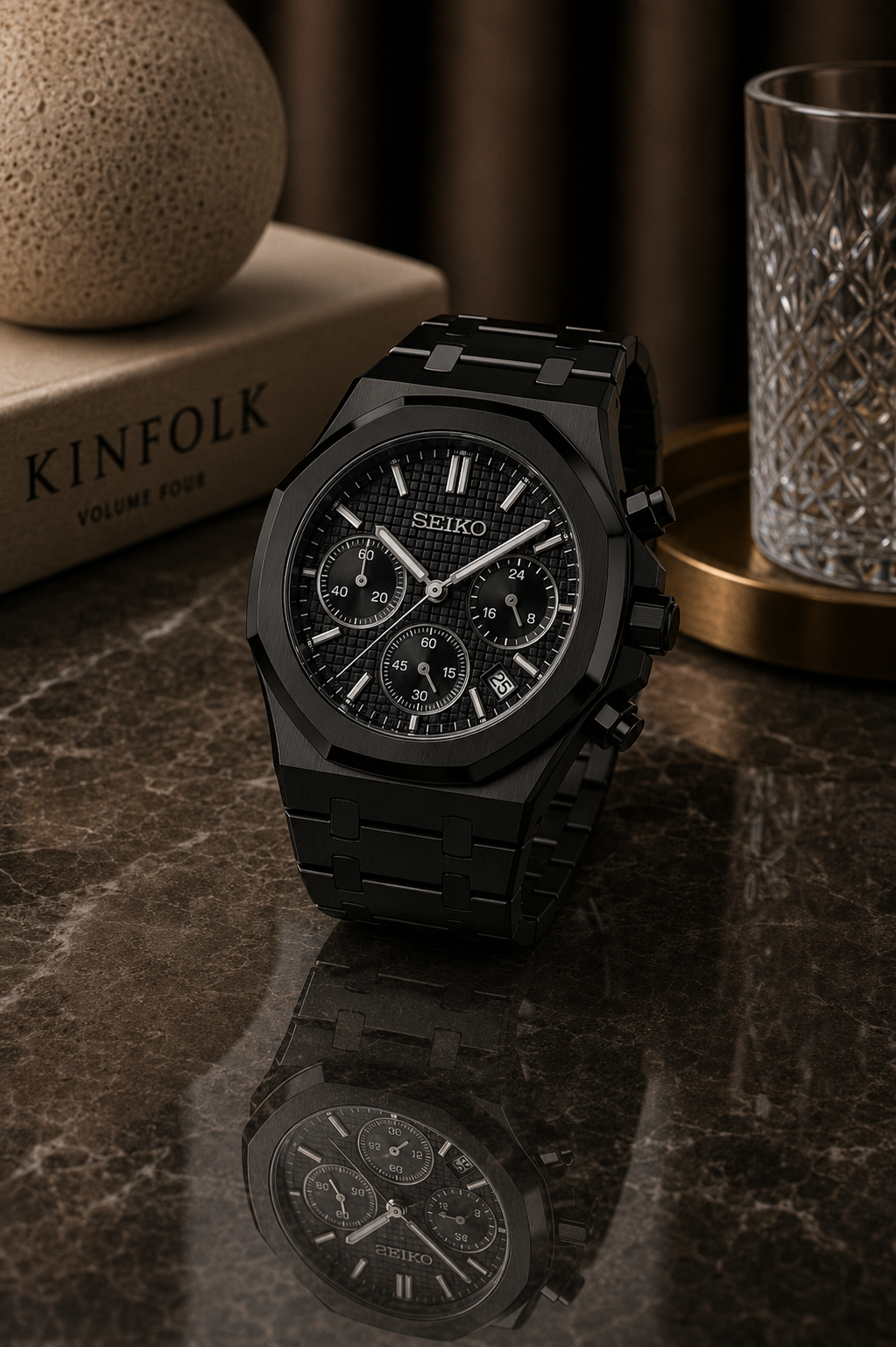 Seiko Royal Oak Chronograph I Triple Black