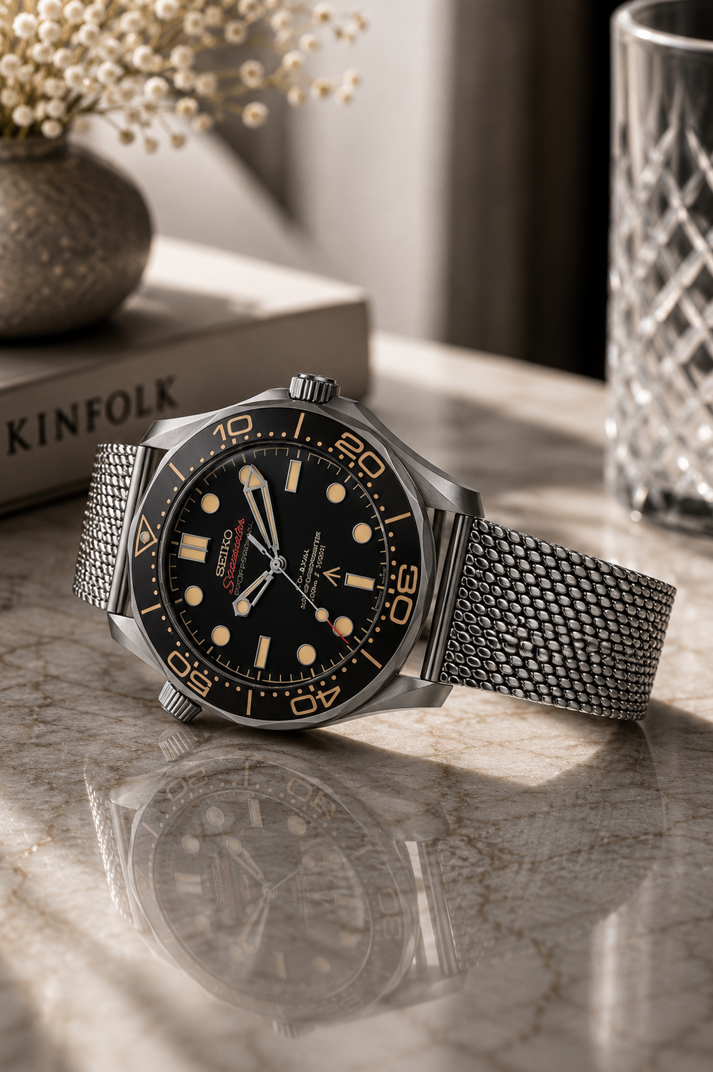 Seiko SeaMaster I Orange & Noir