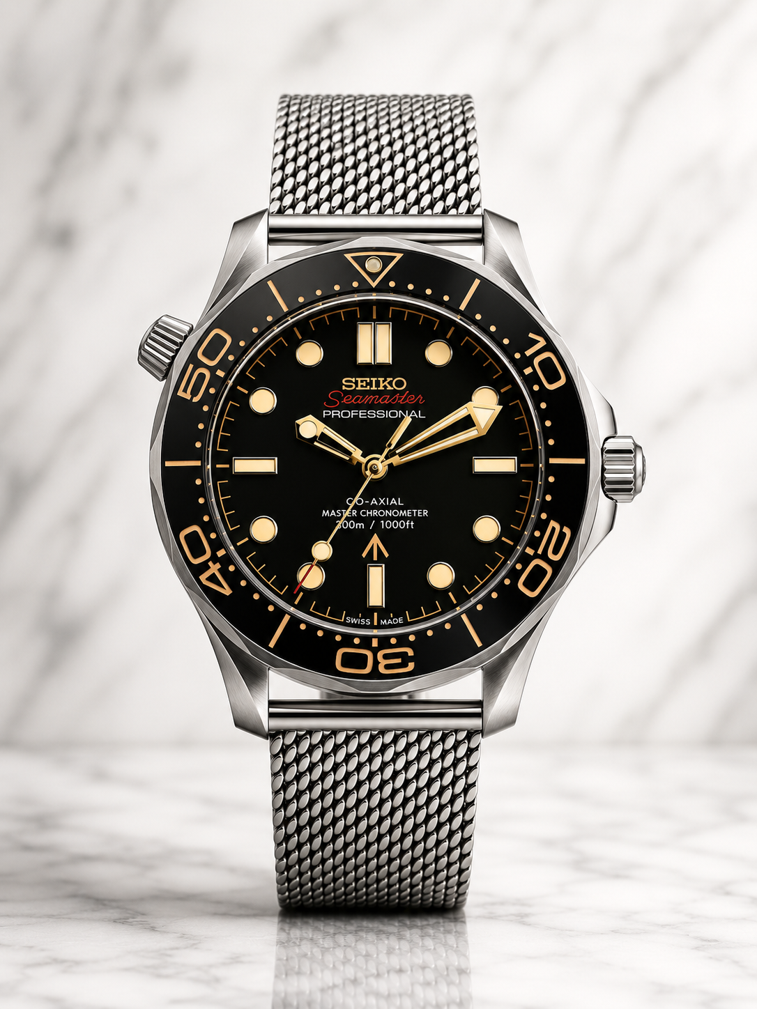 Seiko SeaMaster I Orange & Noir