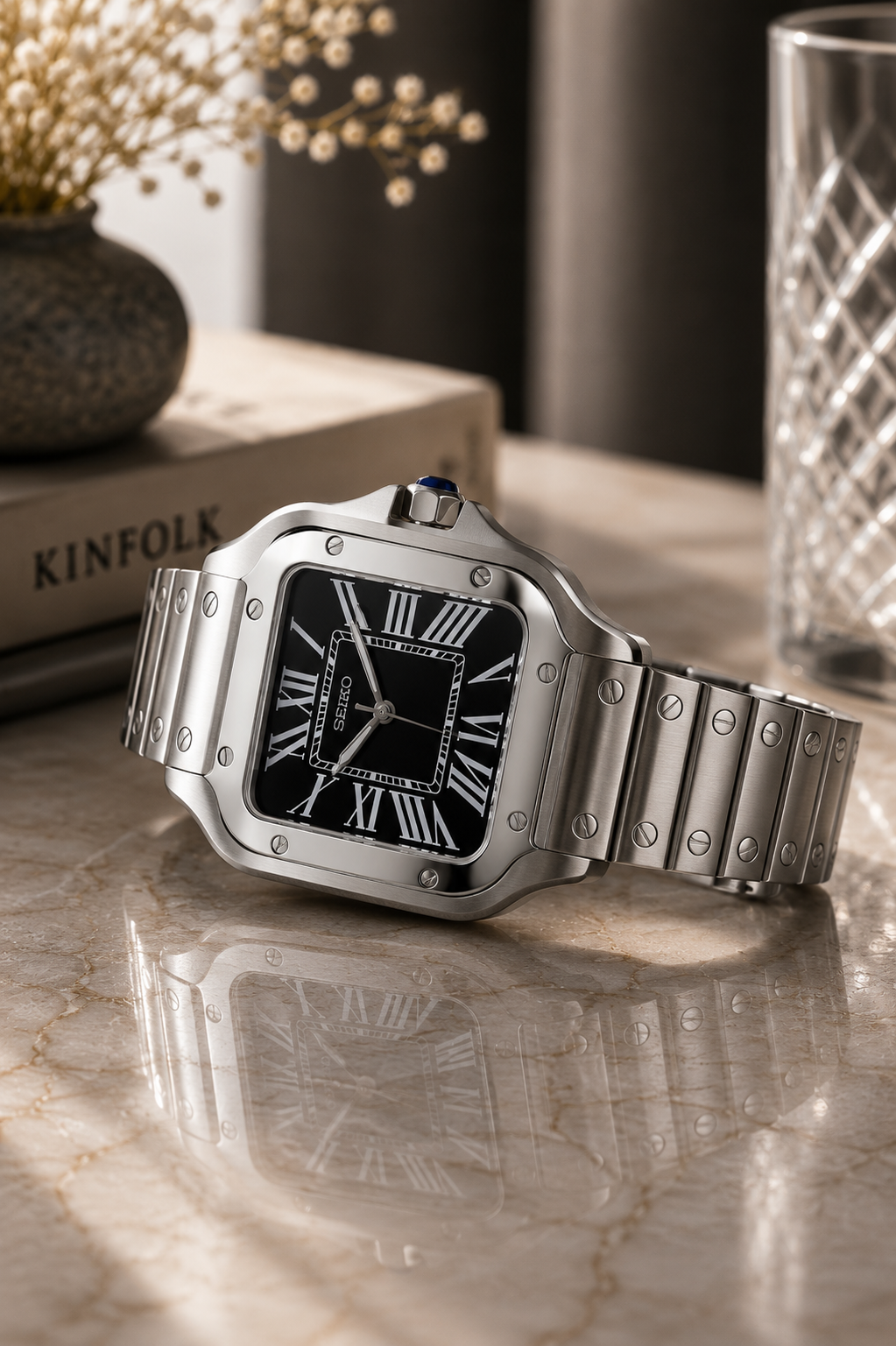 Seiko Santos I Gris & Noir