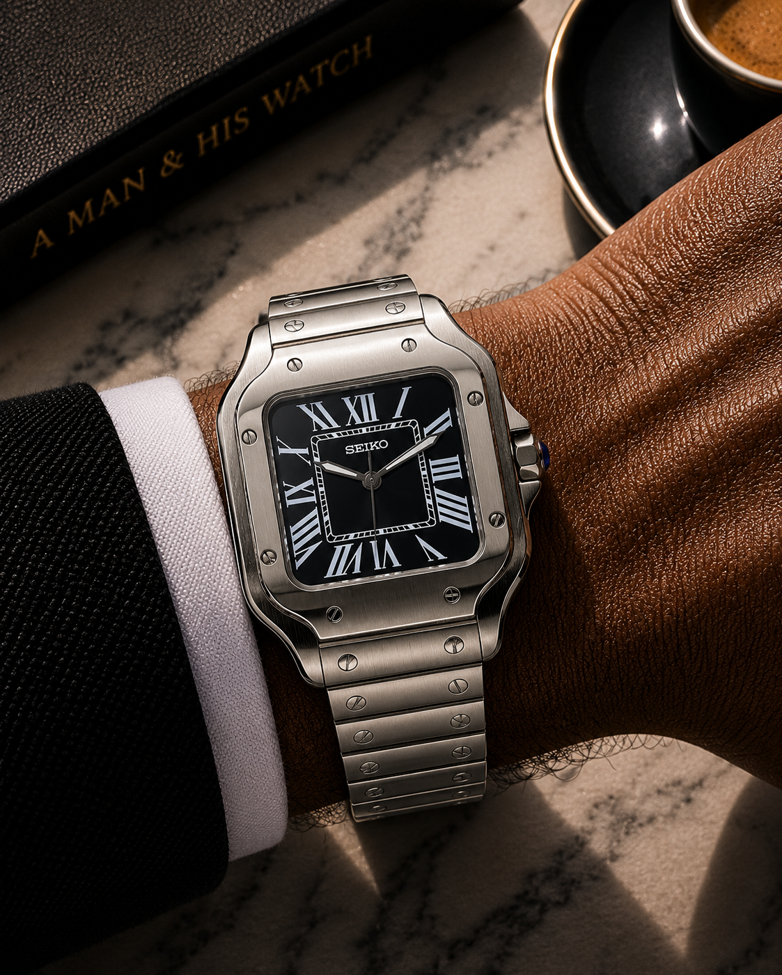 Seiko Santos I Gris & Noir