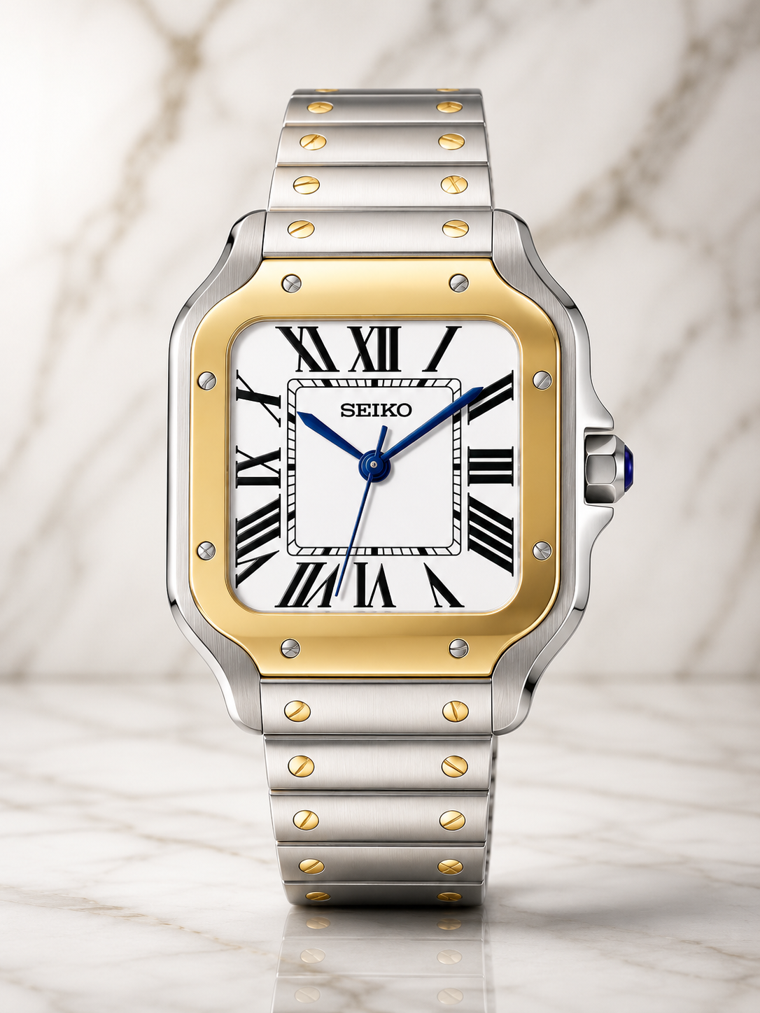 Seiko Santos I Gris & Or