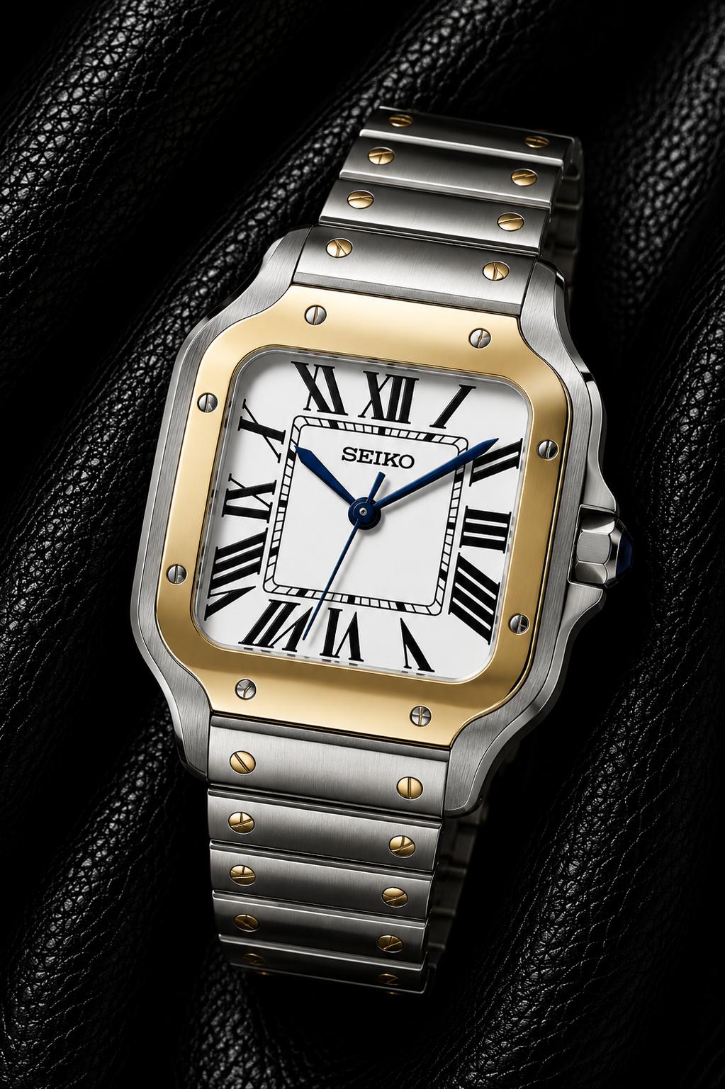 Seiko Santos I Gris & Or